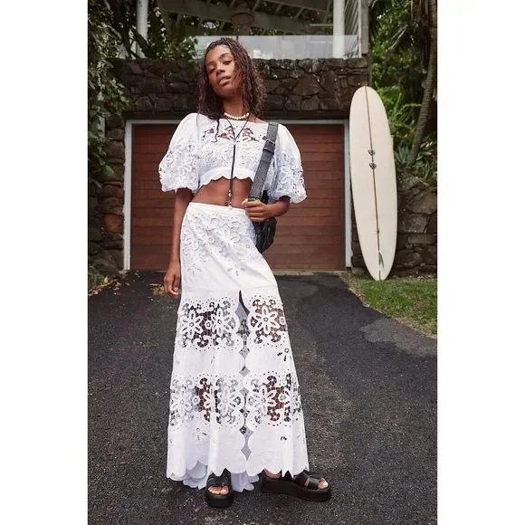 Free People Bali Sunshine On My Side Skirt Only - Picture 3 of 7